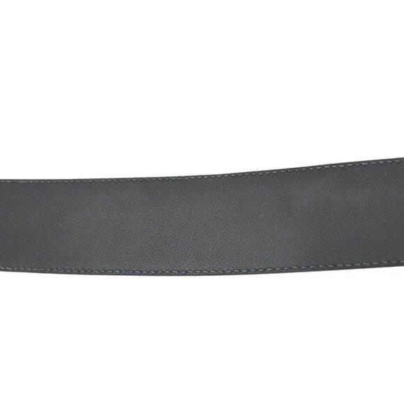 GUCCI Interlocking G Guccissima Signature Belt Size 80/32 Leather BK SHW - Picture 5 of 11